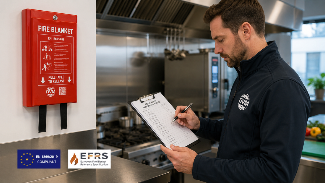 Fire blanket inspection and maintenance according to EN 1869 and EFRS guidelines
