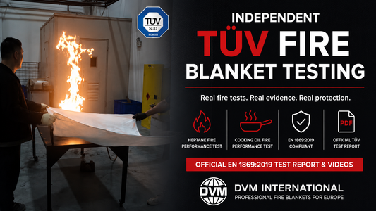 TÜV test fire blanket for EN1869:2019