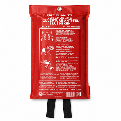 DVM-FBAG-1.2x1.8 : Couverture anti-feu professionnelle en sac, taille 1,2x1,8 m.