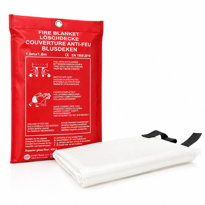 DVM-FBAG-1x1 : Couverture anti-feu professionnelle en sac, taille 1x1 m.