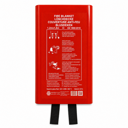 DVM-FBOX-1.2x1.8 : Couverture anti-feu professionnelle en boîte, taille 1,2x1,8 m.