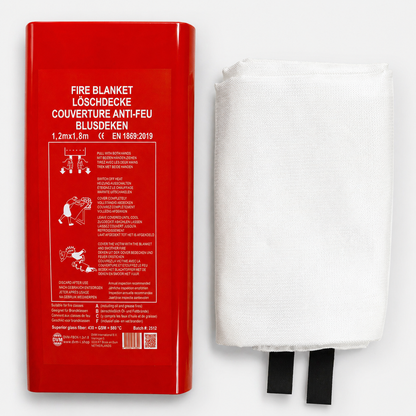 DVM-FBOX-1.2x1.8 : Couverture anti-feu professionnelle en boîte, taille 1,2x1,8 m.