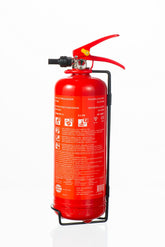 DVM-FEF-2: Fire extinguisher, foam for A, B and F fire classes, capacity 2 litres. Includes mounting bracket.