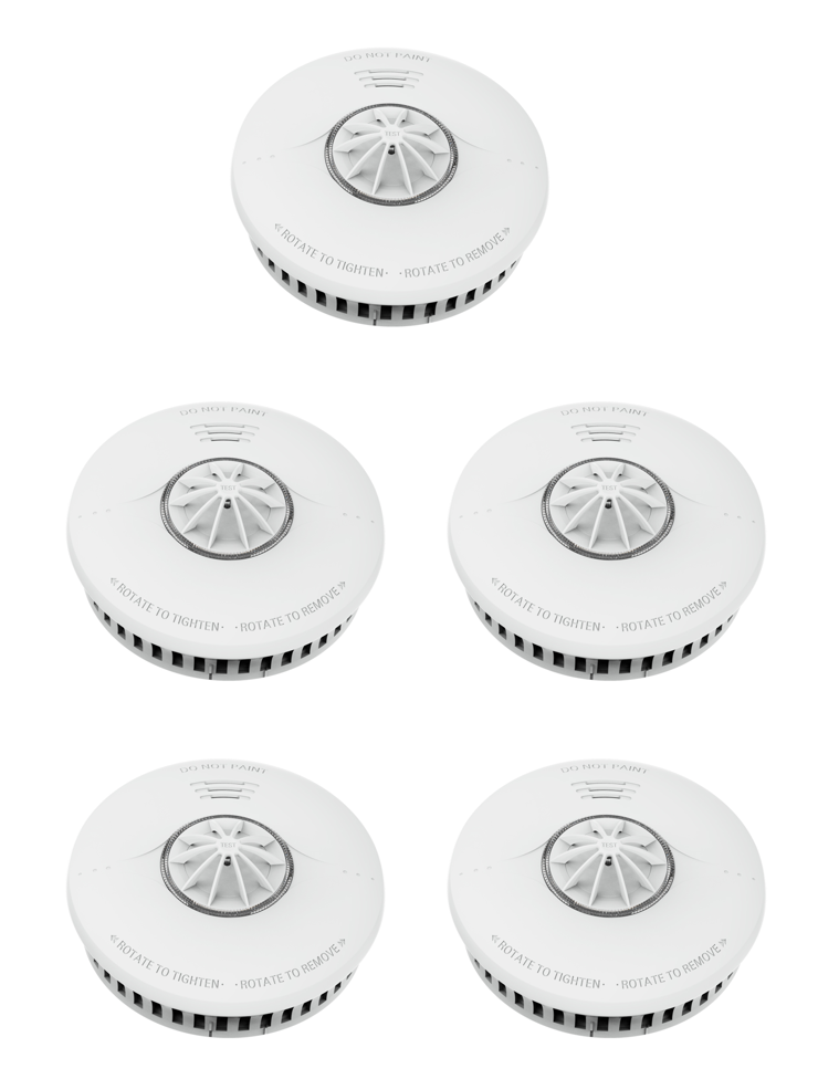 DVM-HA30-5: Set of 5x Heat-alarm DVM-HA30.