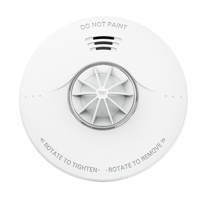 DVM-HA30MR-5: Set of 5 Heat detectors DVM-HA30MR, fixed 10-year battery, wireless interconnection, magnetic mounting