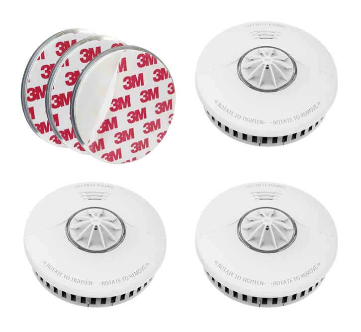 DVM-HA30M-3: Set of 3x Heat-alarm DVM-HA30M.