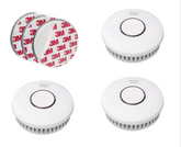 DVM-SA30MR-3: Set of 3 advanced smoke detectors DVM-SA30MR, fixed battery, wireless interconnection, magnetic mounting