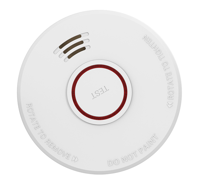 DVM-SB90M: Optical smoke detector, replaceable battery, magnetic mounting