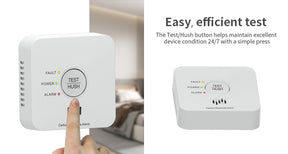 DVM-CBL30R: Carbonmonoxide detector, fixed 10-year battery, wireless interconnection