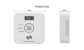 DVM-CDA30: Carbon-monoxide detector, LCD-display, replaceable batteries